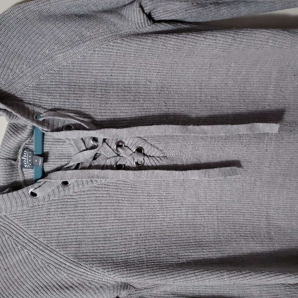 Soho NY&CO. Hooded Long Sweater